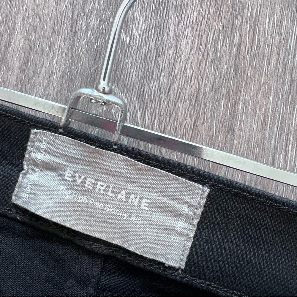 Everlane the high‎ rise skinny jeans in black womens size 27 - Picture 6 of 7